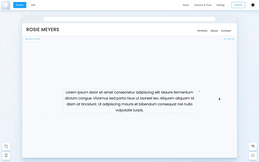 Add animations to your Portfoliobox portfolio