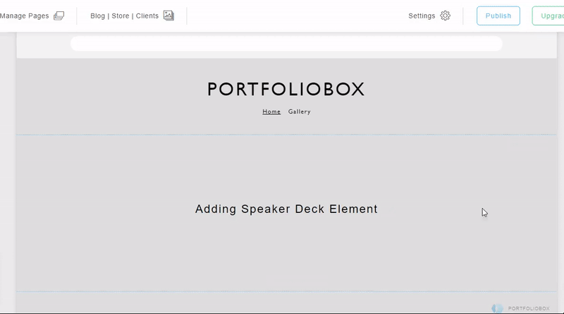 Adding Speaker Deck Element