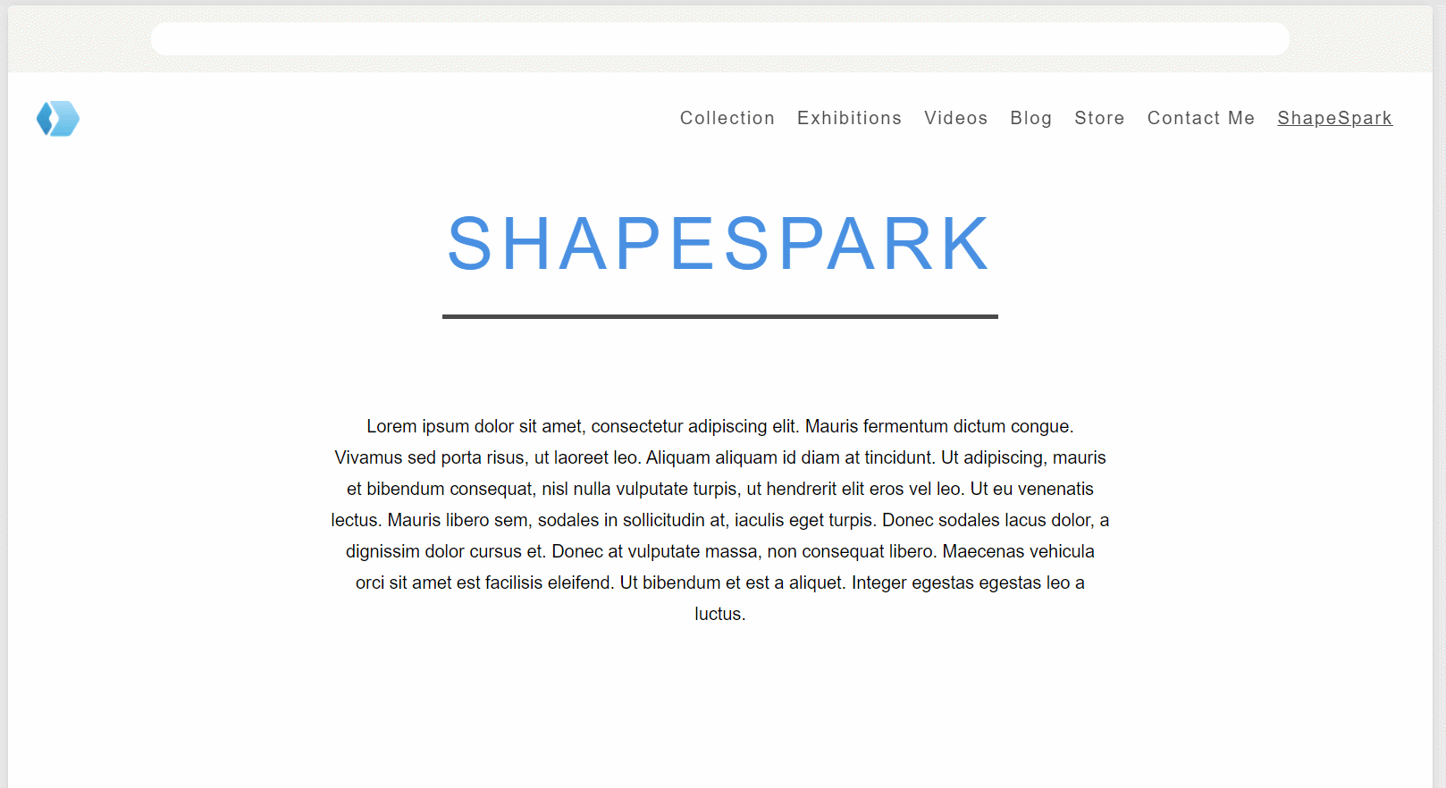 Add the ShapePark element