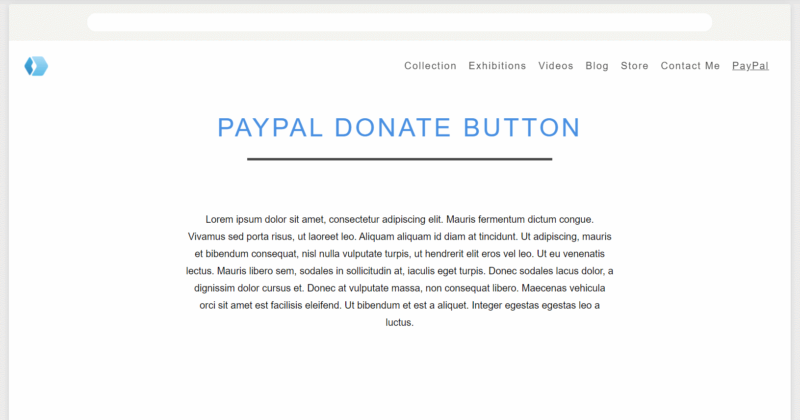 Add the PayPal donate button