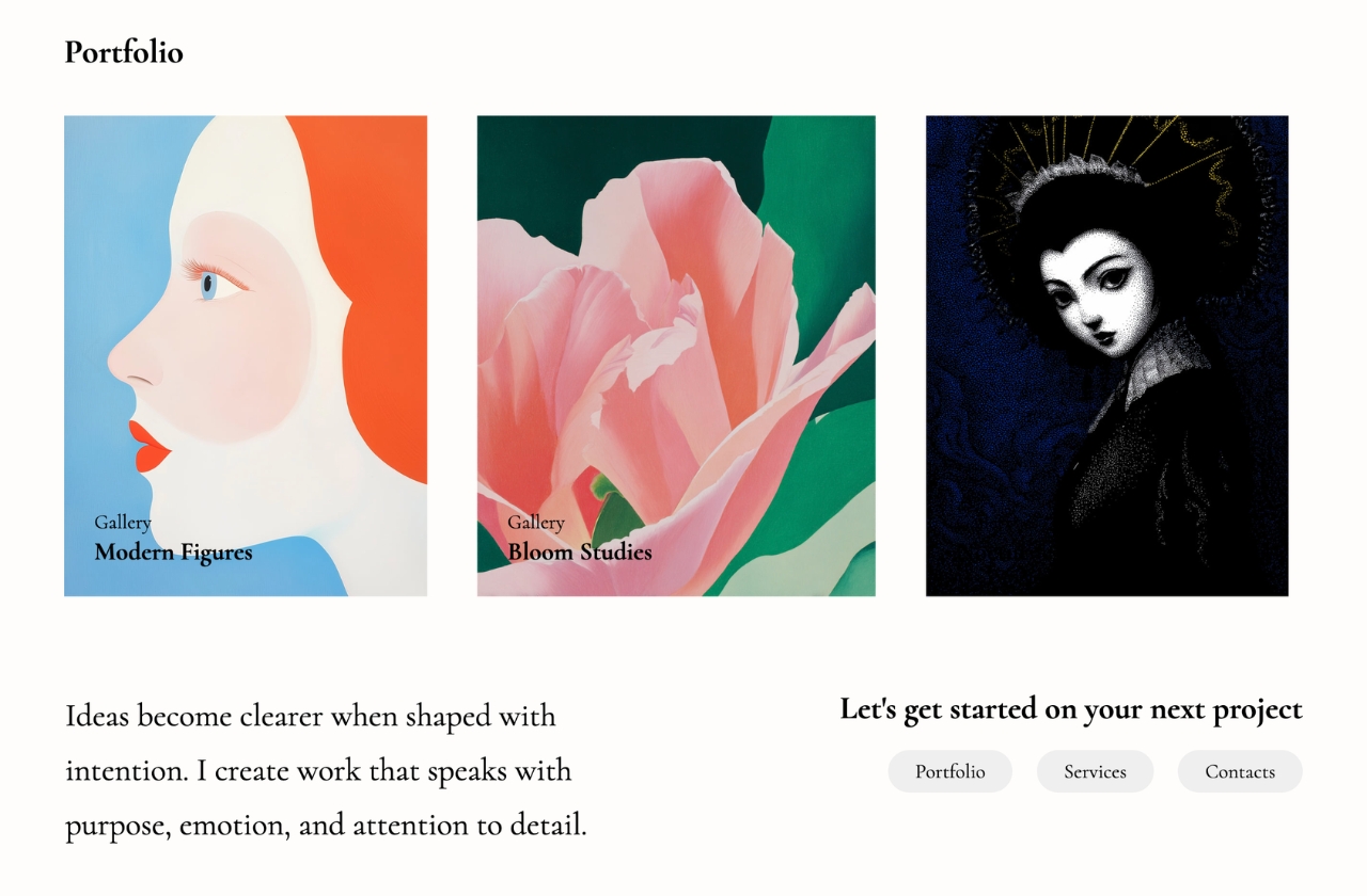 Artist portfolio examples that turn creativity into opportunity