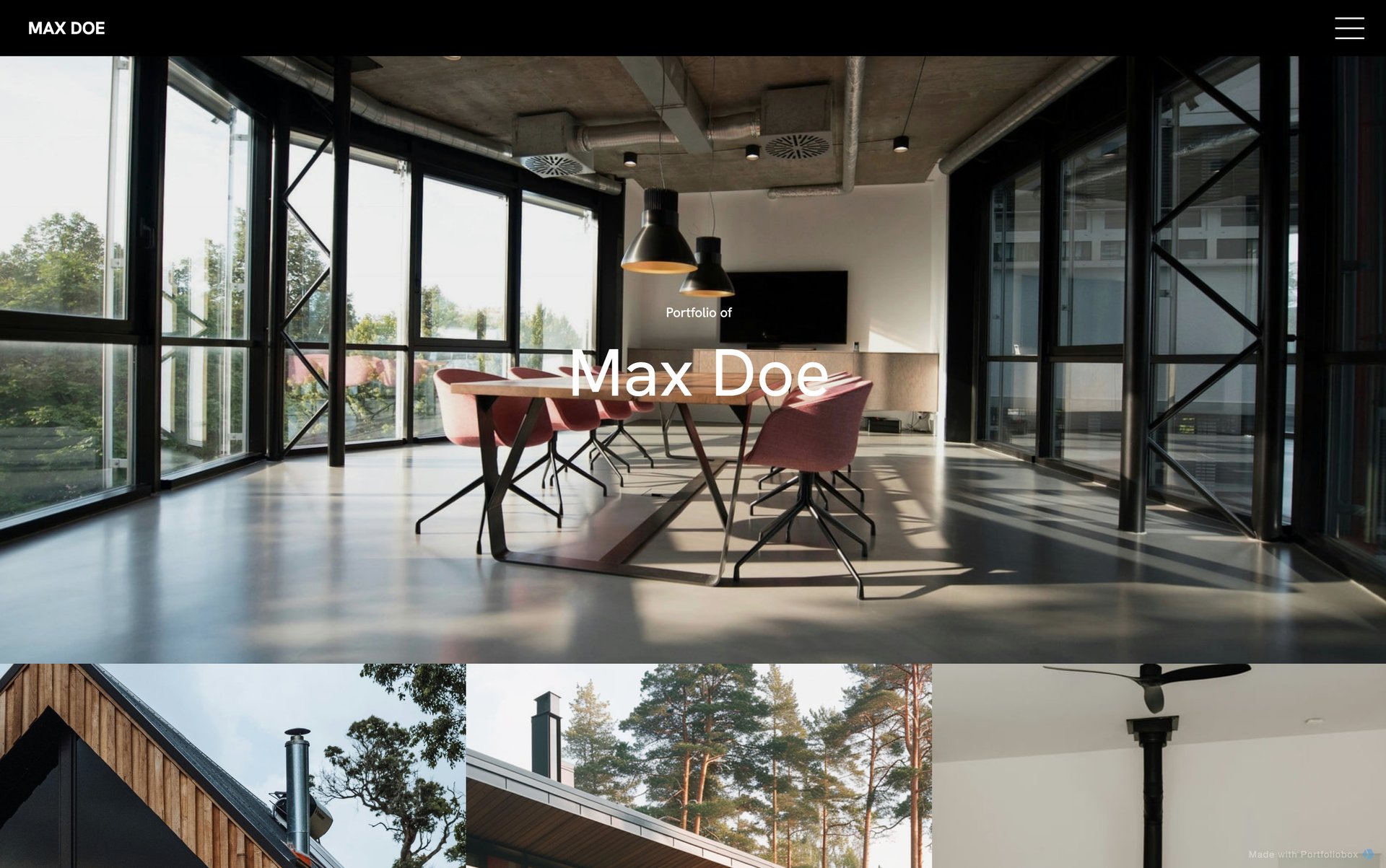 建築家ポートフォリオテンプレート