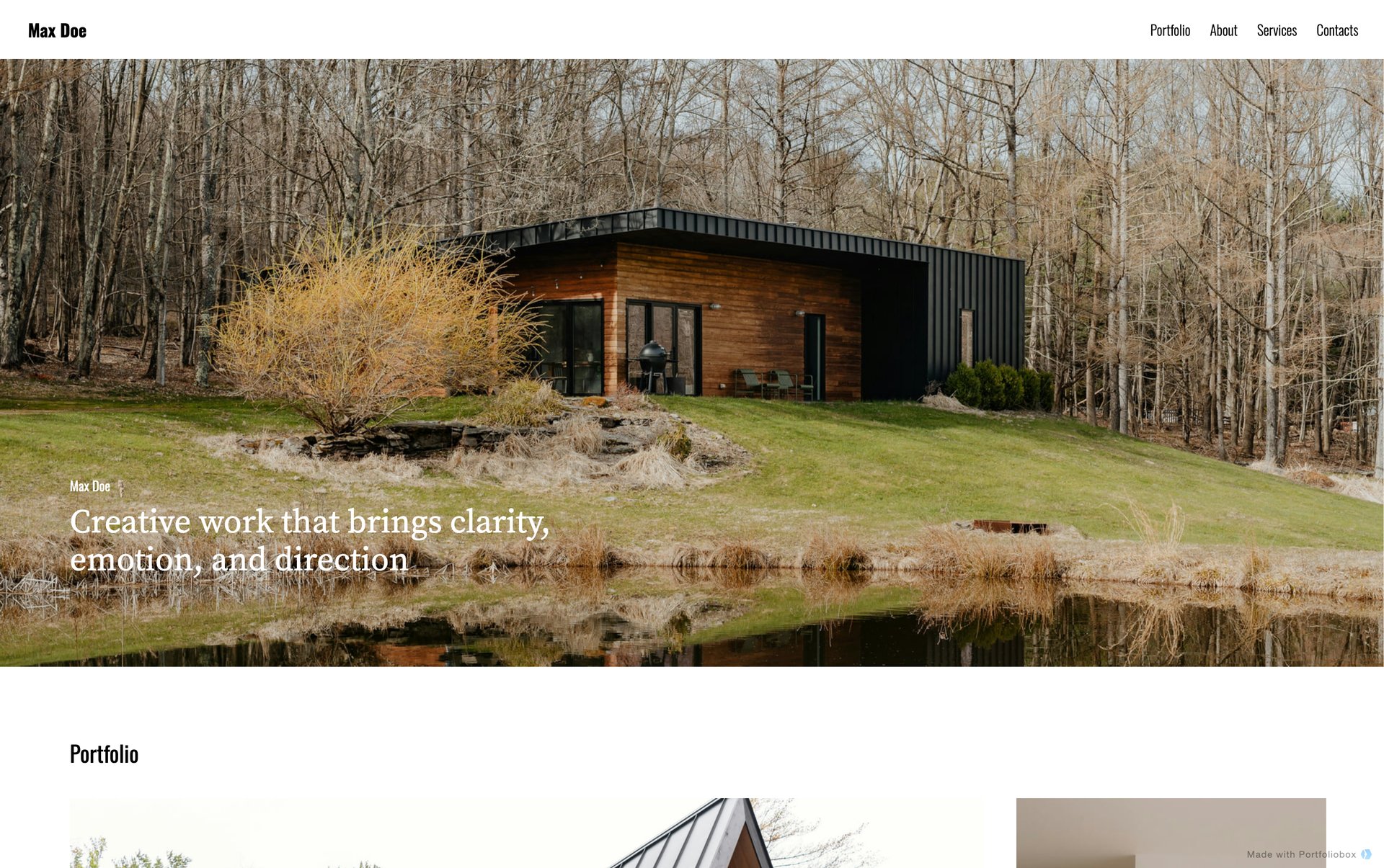 建築家ポートフォリオテンプレート