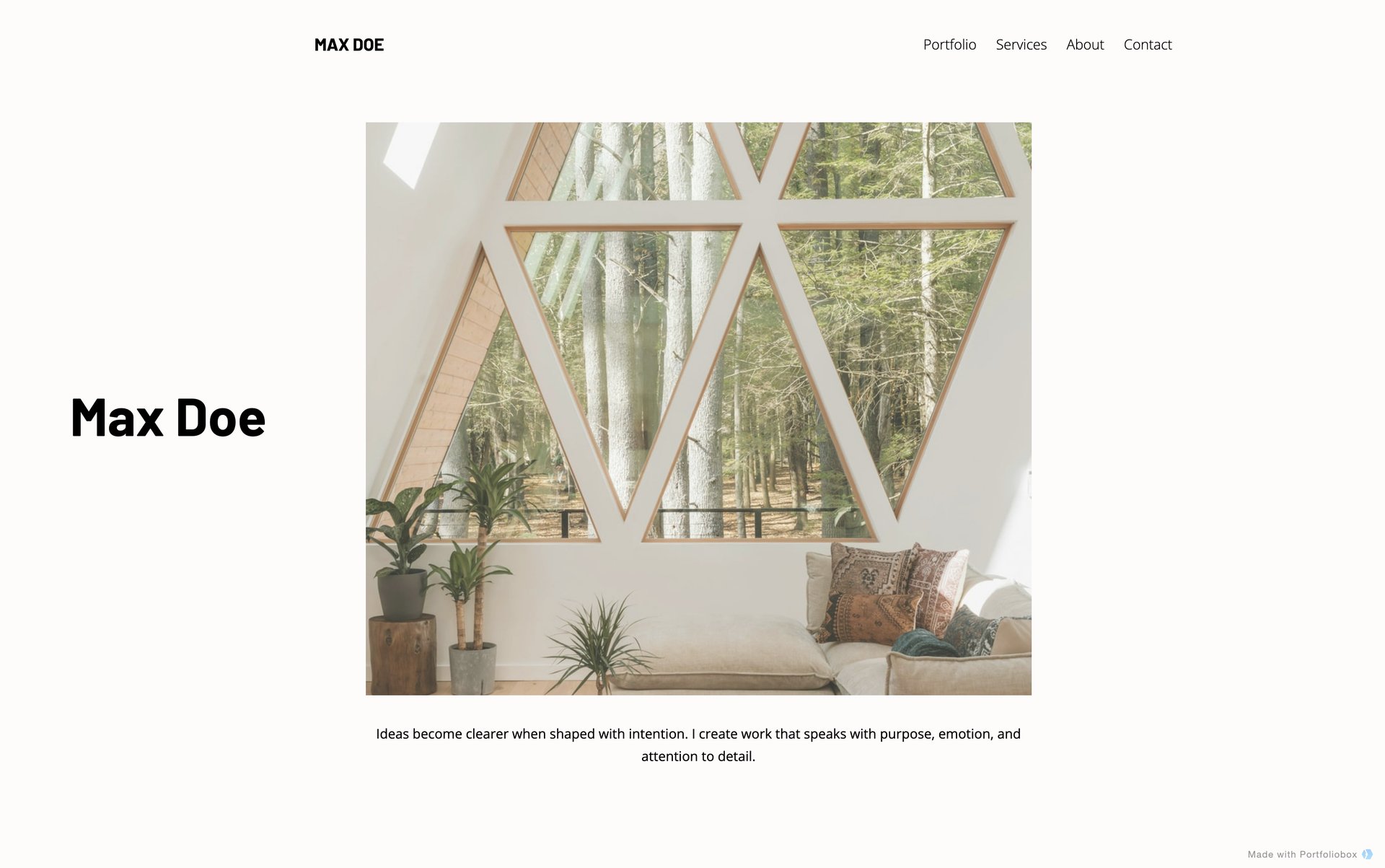 建築家ポートフォリオテンプレート