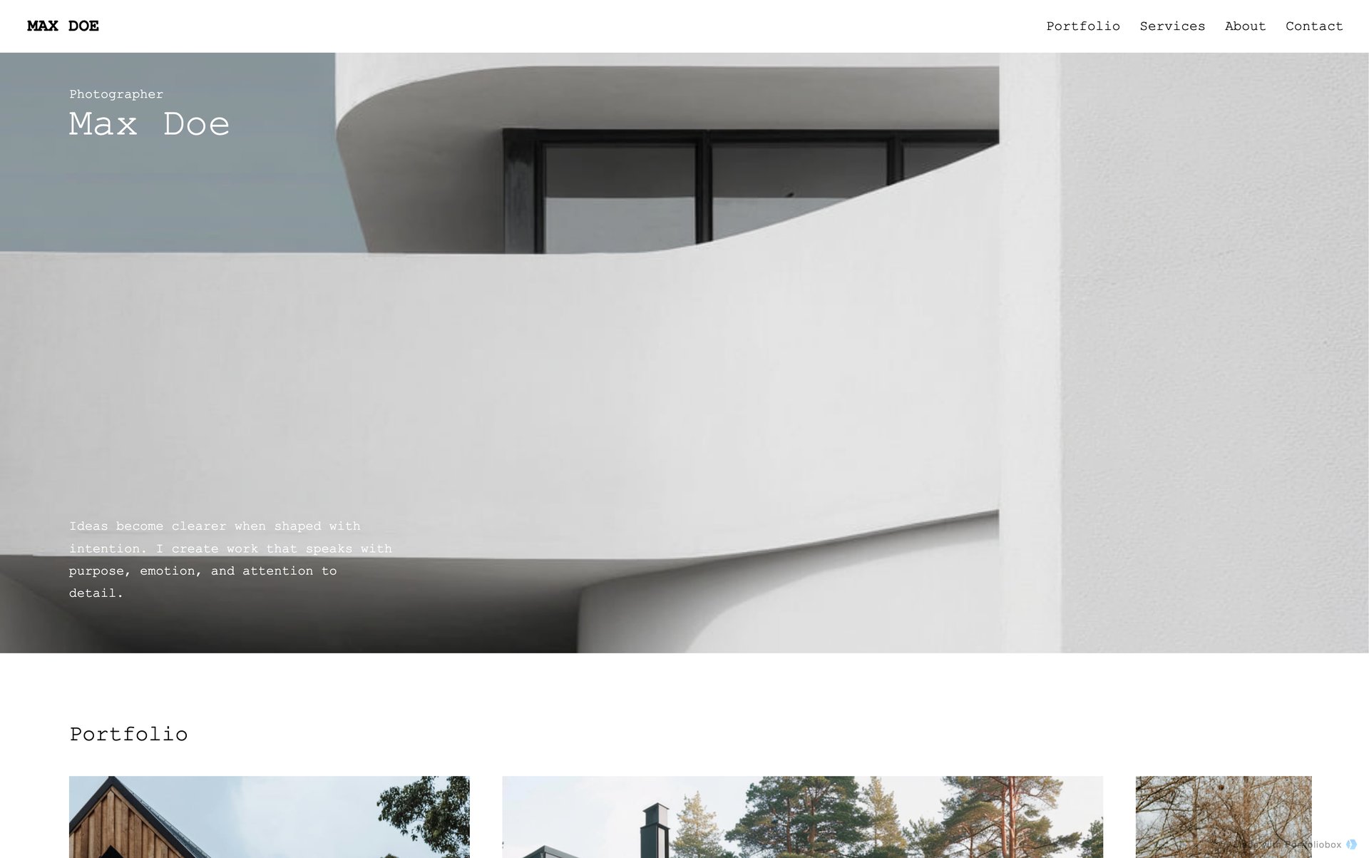 建築家ポートフォリオテンプレート