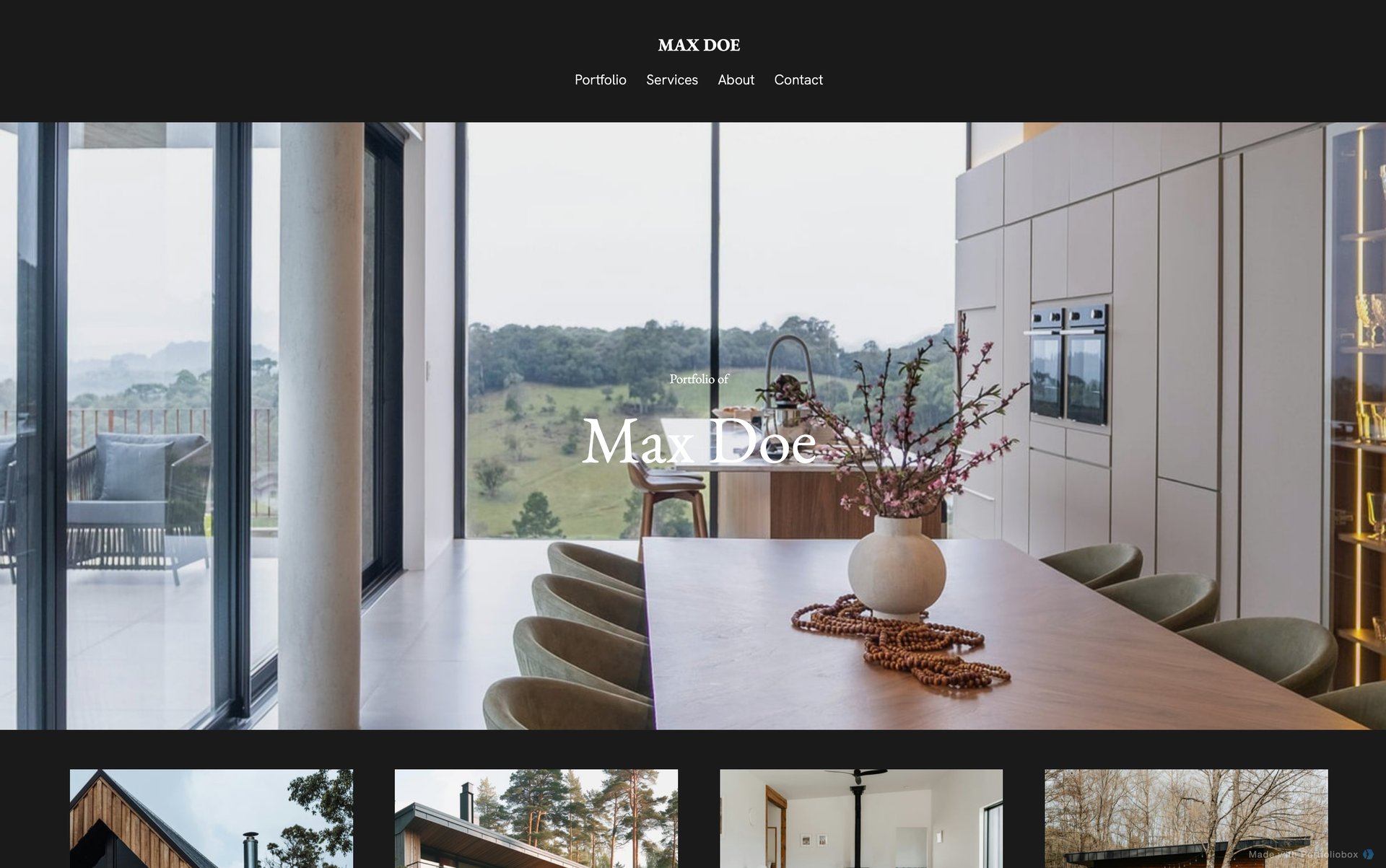 建築家ポートフォリオテンプレート