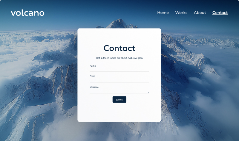 「お問い合わせフォーム - 'テキスト＆コンタクト' テンプレート」