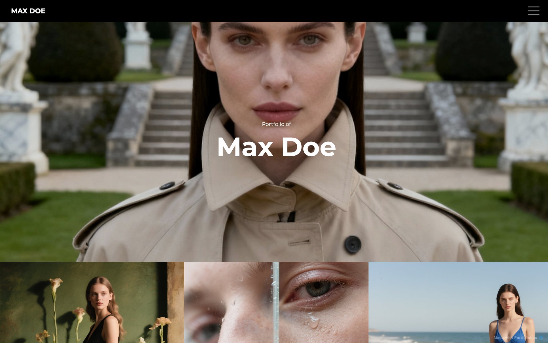 モデルポートフォリオテンプレート