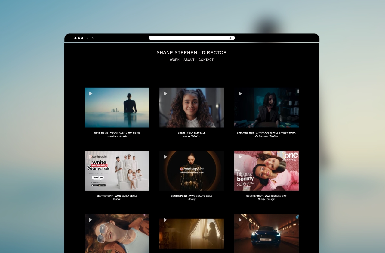 Shane Stephen director creative website