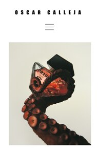 「Portfolioboxウェブサイトビルダーを使用して作成されたサンプルサイトのスクリーンショット。」