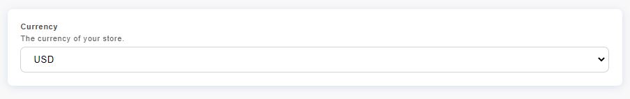 Store currency field