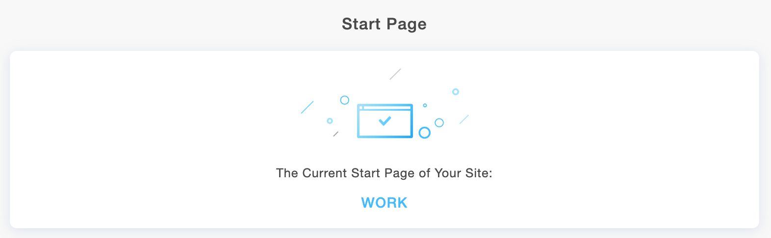 The startpage of your Portfoliobox portfolio